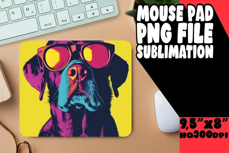 Playful Doggy Mat for Sublimation