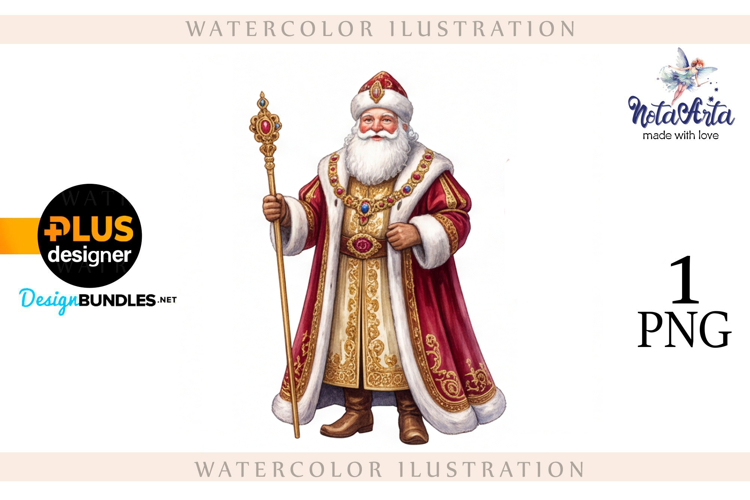 Christmas Santa in Elegant Attire