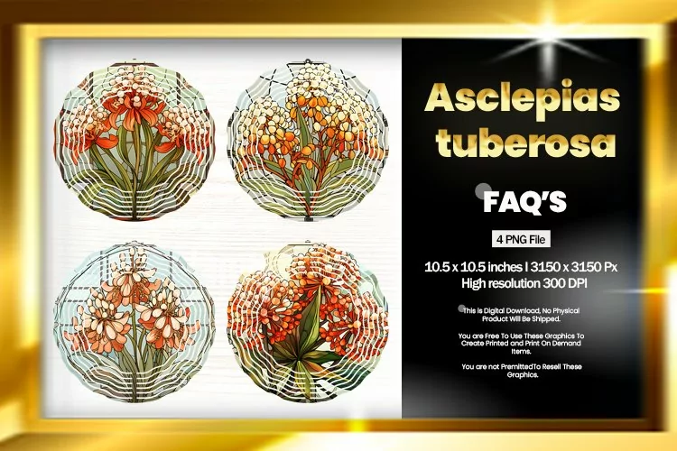 Asclepias Tuberosa Wind Spinner Sublimation - 04 Variations