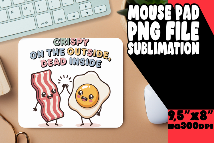 JOYFUL MOUSE PAD PNG ART, Kawaii Food