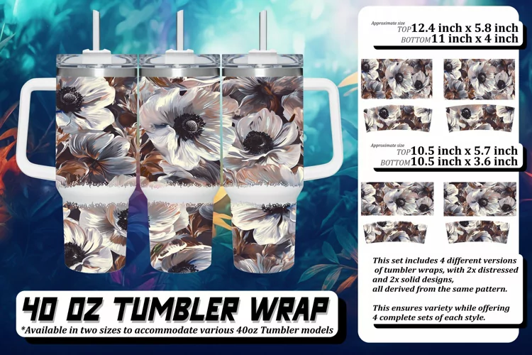 Spring Bloom 3D Blossom Tumbler Wrap 40oz