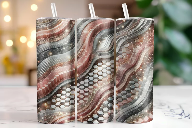 Shimmering pattern Tumbler Wrap | Sublimation | Tumblers
