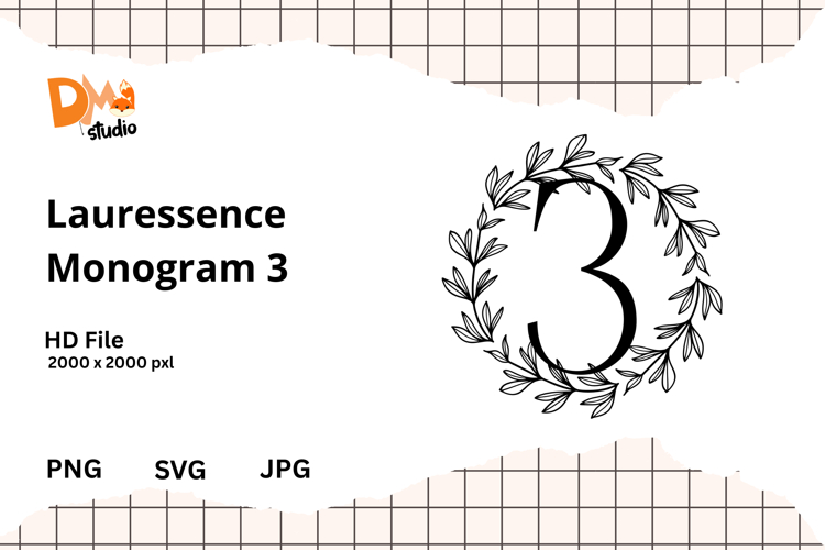 Floral Monogram Letter Svg Image 14