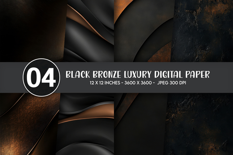 Black Bronze Luxury Digital Paper