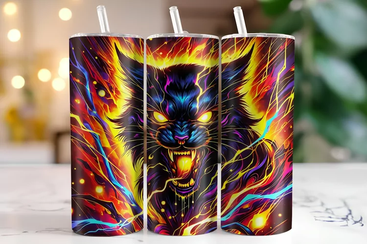 Cat Tumbler Wrap | Sublimation | Tumblers