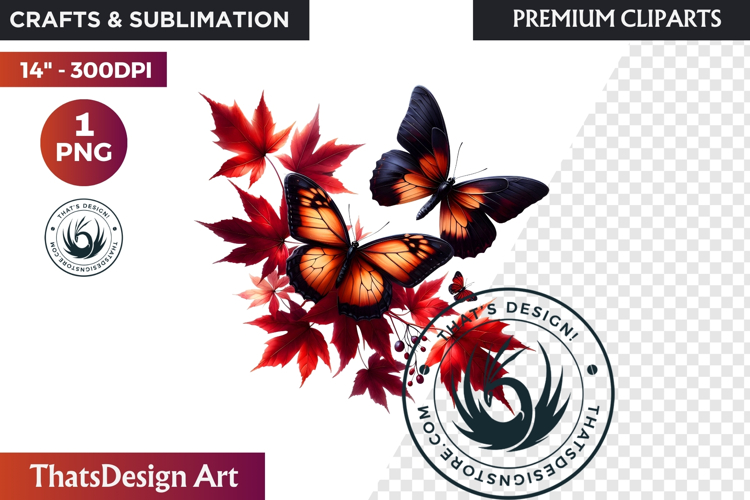 Monarch Butterfly Clipart Image 9