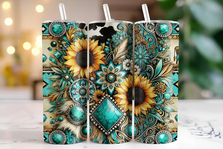 Sunflowers Tumbler Wrap | Sublimation | Tumblers