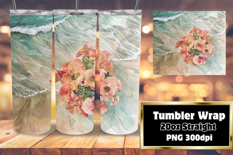 Floral Teardrop Earrings 20oz Sublimation Design