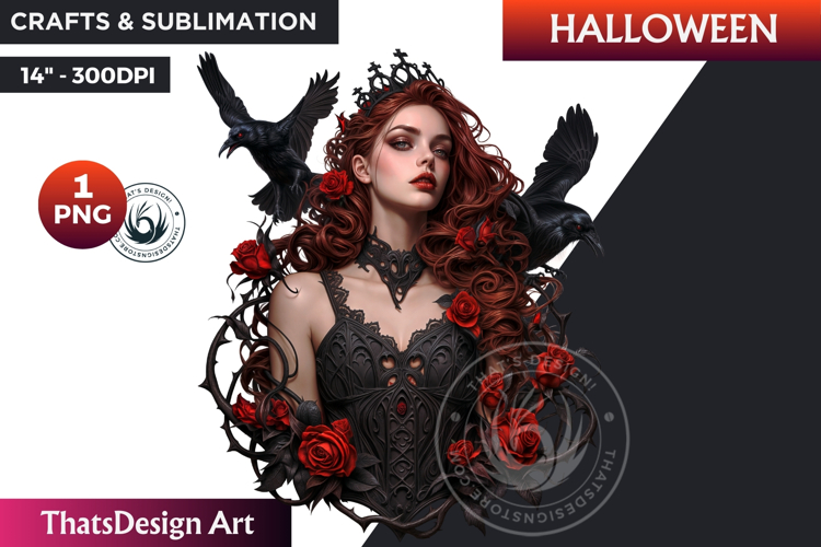 Gothic Halloween Clipart PNG,Halloween Character sublimation
