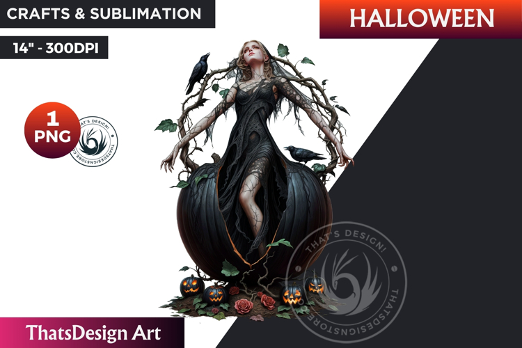 Gothic Halloween Clipart PNG,Halloween Character sublimation