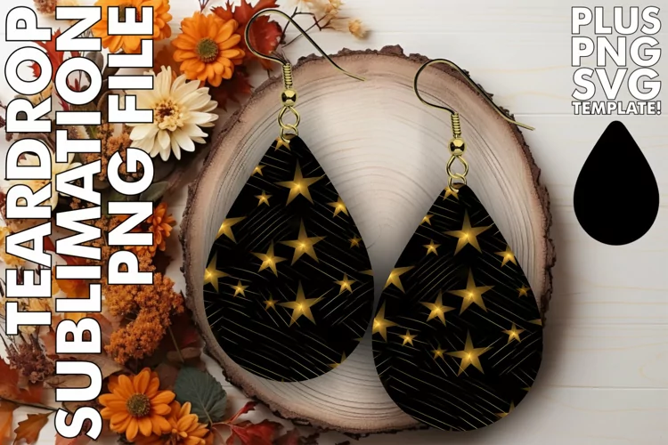 Starry Night Glam: Sparkling Star Pattern Earrings