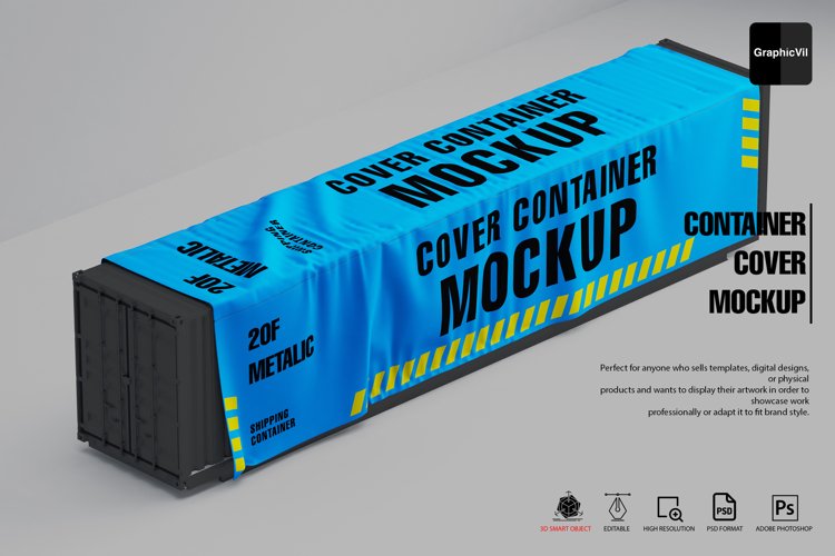 5 Container Cover Mockup example image 1