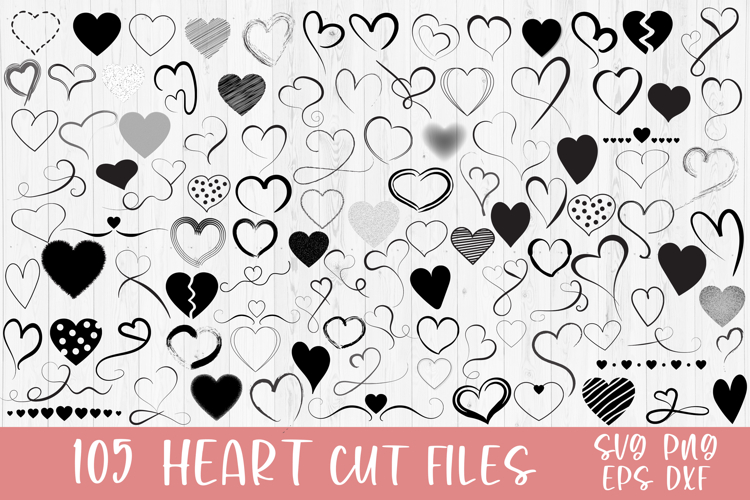 Hearts Svg Bundle, Valentines Day Designs, Love Png