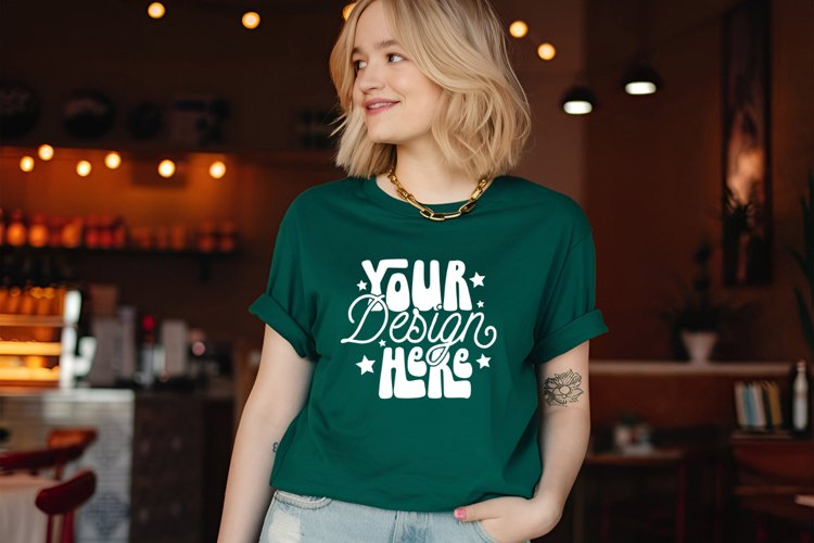 White Tshirt Mockup Image 23