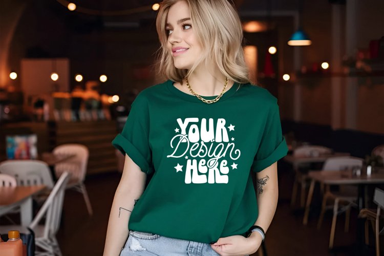 White Tshirt Mockup Image 13