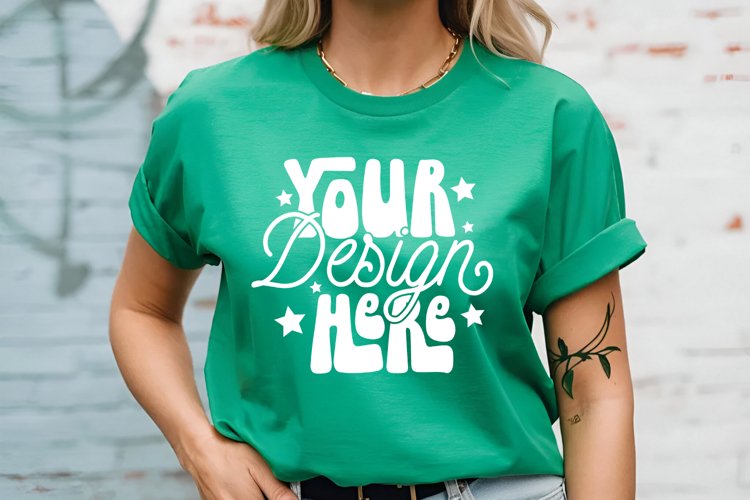 White Tshirt Mockup Image 21