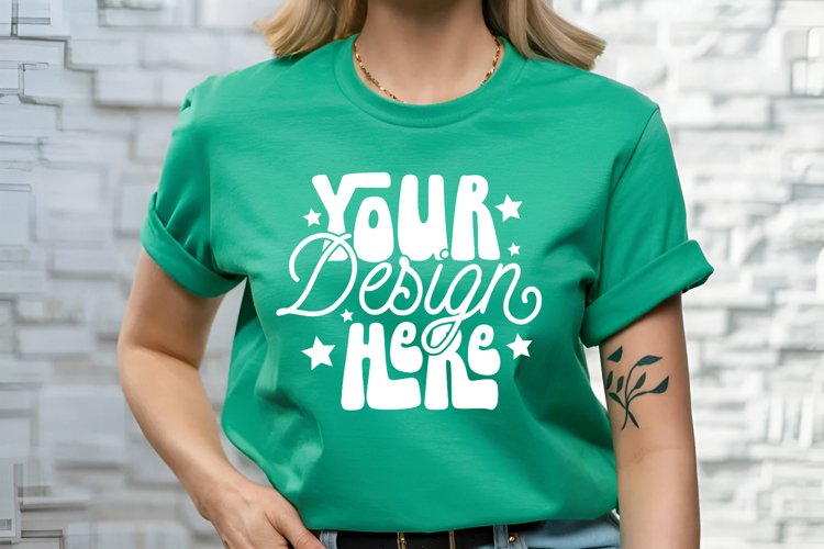 White Tshirt Mockup Image 12