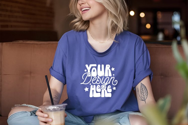 White Tshirt Mockup Image 16