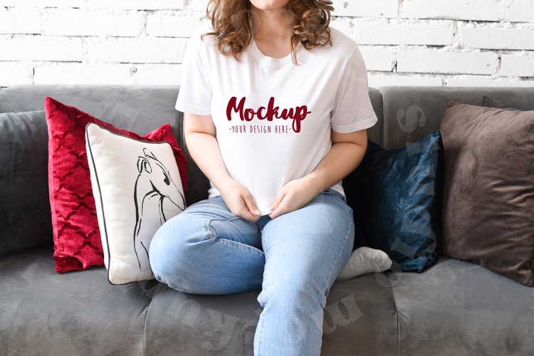White Tshirt Mockup Image 5