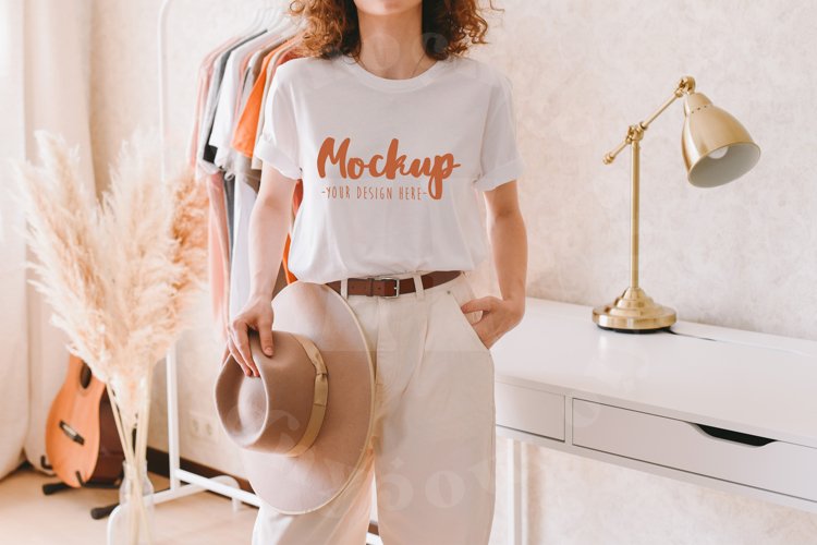 White Tshirt Mockup Image 2