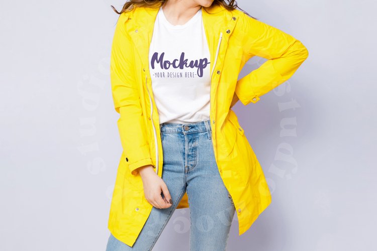 White Tshirt Mockup Image 5