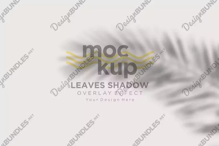 Leaves Shadow Overlay Effect Mockup