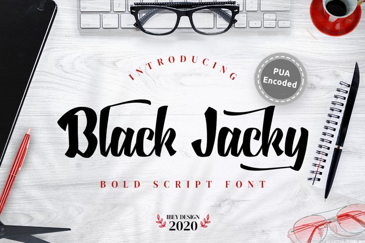 Black Jacky - Bold Script example image 1