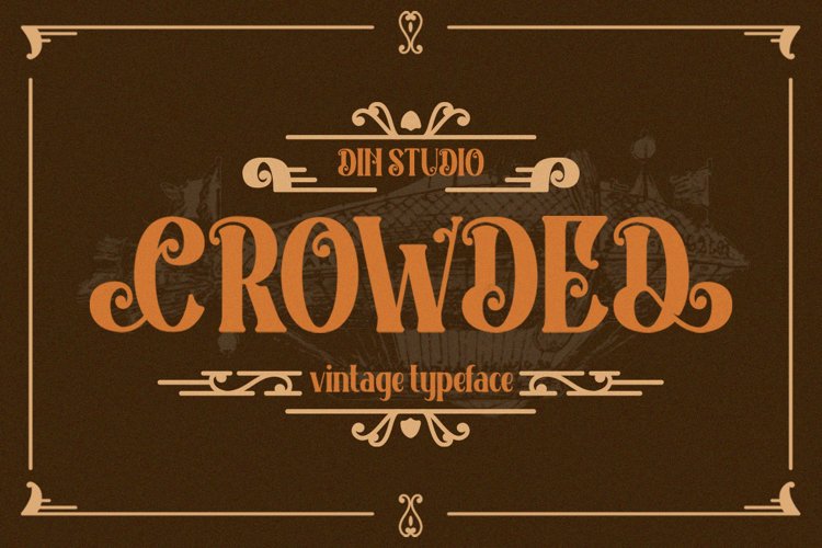 Crowded Vintage Font example image 1