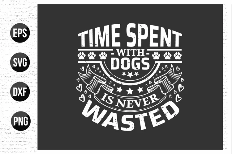 Dogs typographic quotes design.