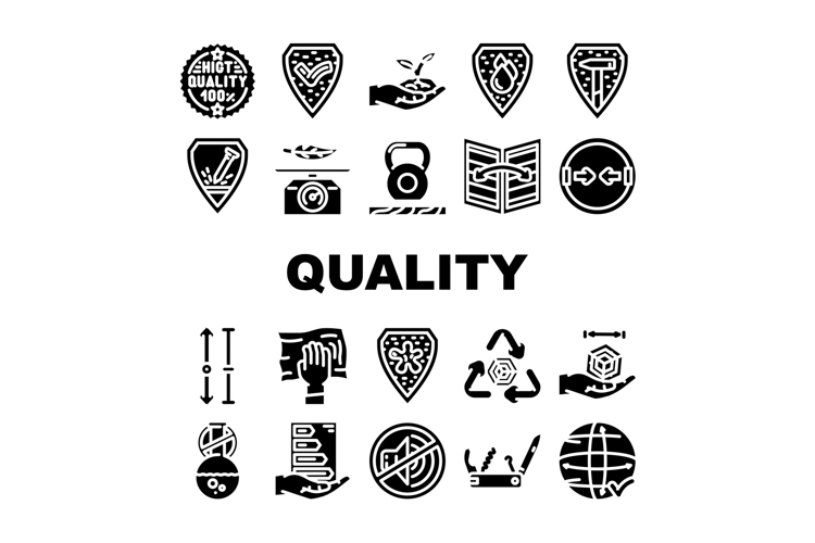 quality materials product icons set vector