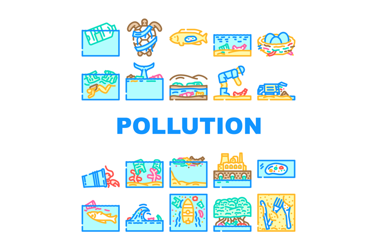 Environmental pollution causing widespread damage to nature