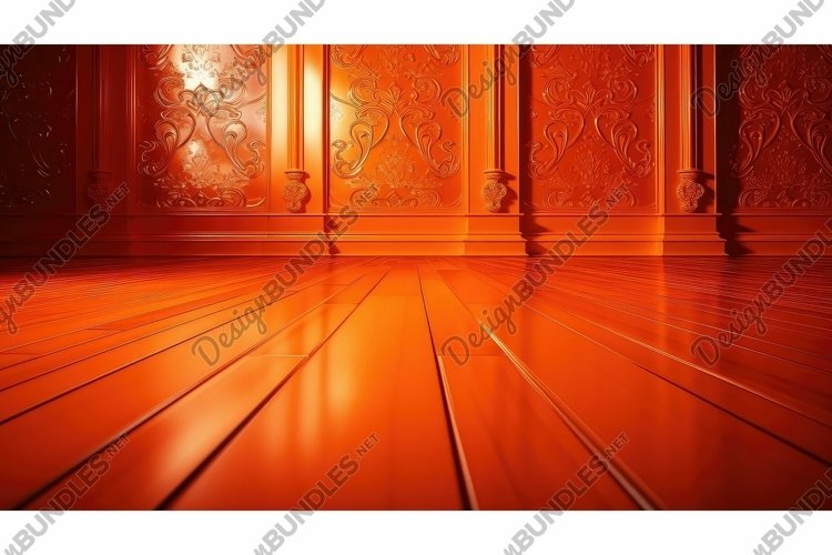 modern floor orange background example image 1
