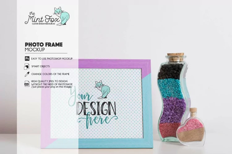 Photo Frame Mockup | Wood Frame Mock Up
