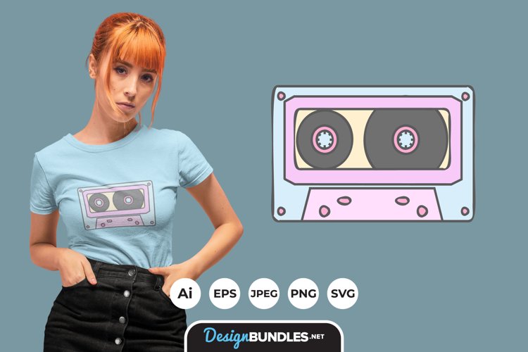 Retro Music Tapes for T-Shirt Design example image 1