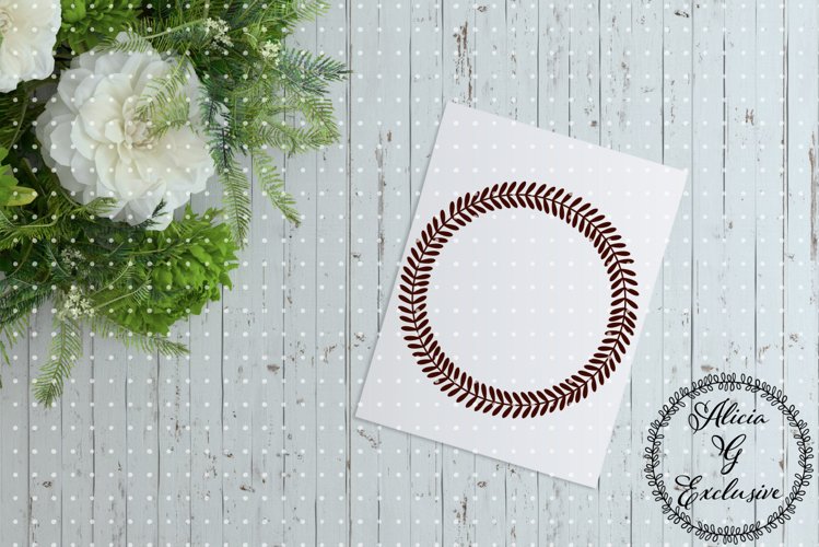 Wreath Monogram SVGs Image 19