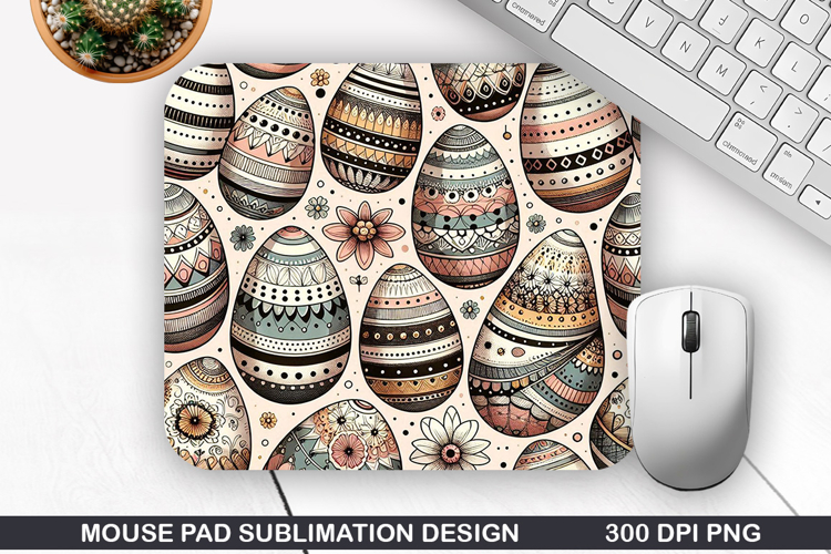 Easter Eggs Mouse Pad Sublimation, Easter Mouse Pad PNG