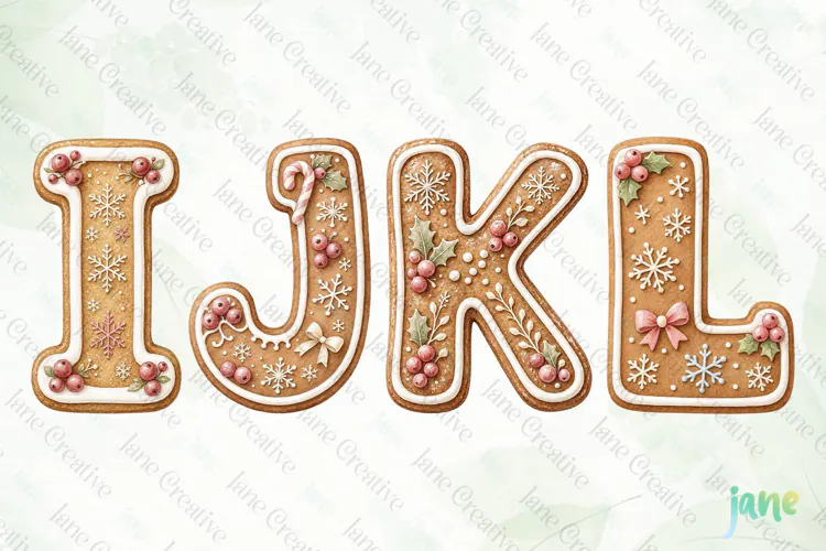 Cookie Letters Clipart