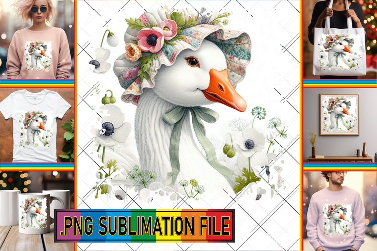 RADIANT Tote Bag Designs PNG, Goose
