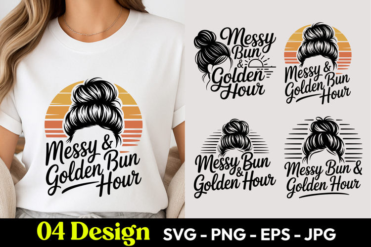 Messy Bun PNG Image 5