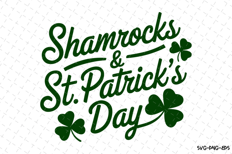 Shamrocks St Patricks day Svg | St Patricks day Design