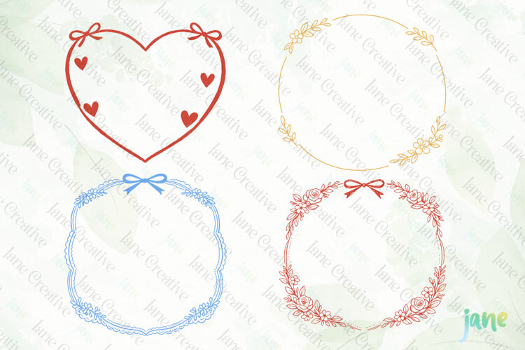 Hand Drawn Border SVG PNG Clipart example image 1