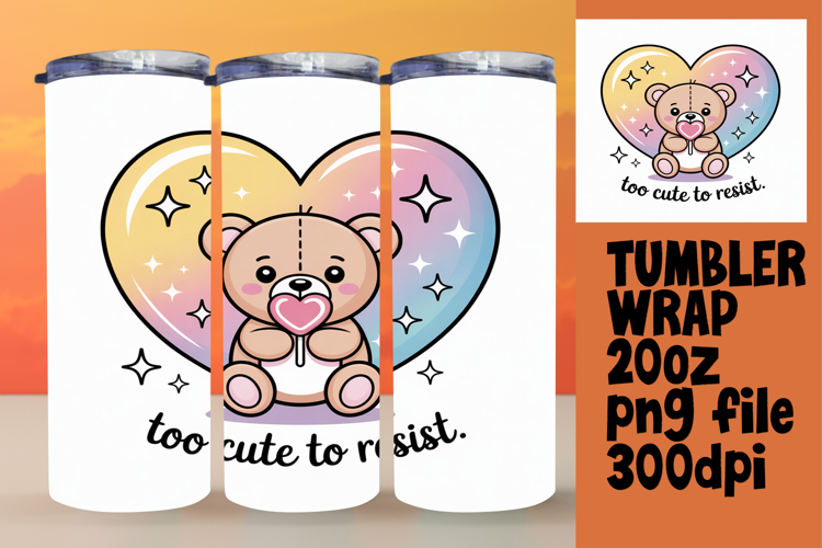 UNIQUE 20oz Tumbler Artwork , Valentines Day