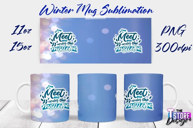 Winter Mug Sublimation | Winter 11 oz |15 oz Mug Sublimation example image 1