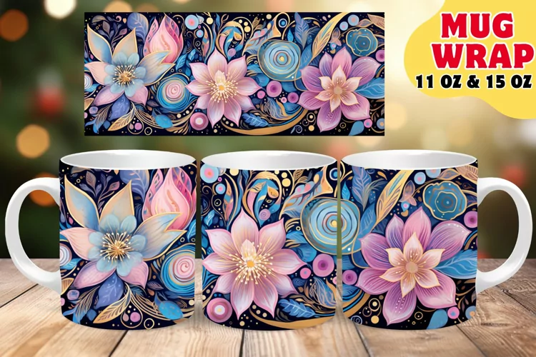 Abstract Symphony of Colors: Sublimation Coffee Mug