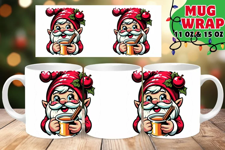 GNOME HOLIDAY JOY 11OZ 15OZ MUG WRAP