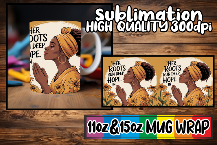 Vibrant adventures sublimation print wrap, Praying Woman