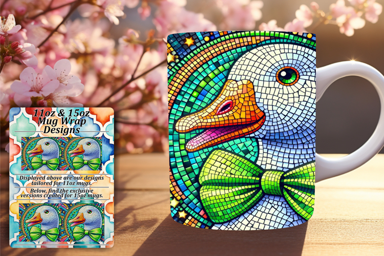 Artful 11oz Mug Wrap Png Template , Goose