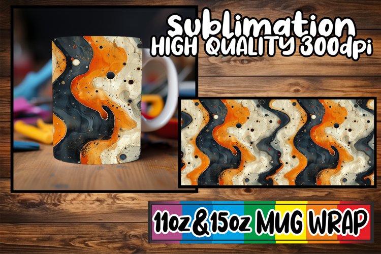 Graffiti Mug Wrap for Spring Sublimation example image 1