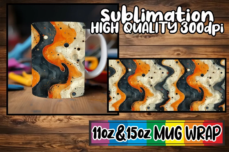 Graffiti Mug Wrap for Spring Sublimation
