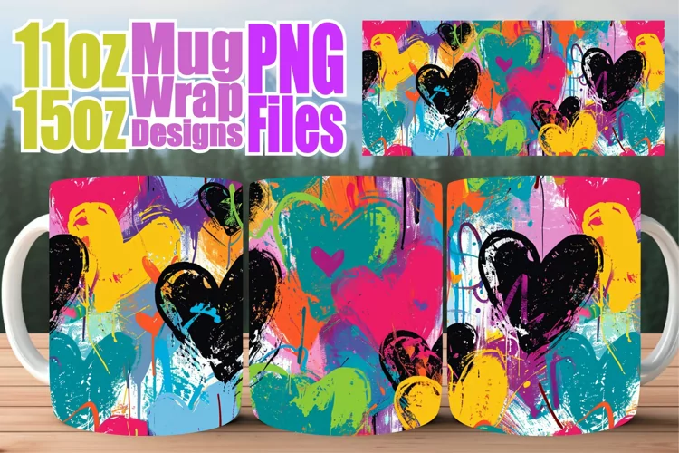 Romantic Mug Wrap - Sublimation Love